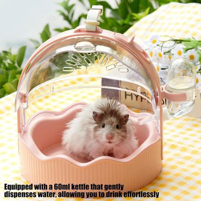 ZENITHMIND Cage de Transport pour Hamster rose