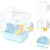 ZENITHMIND Cage Double Couche pour Hamsters et Petits Animaux