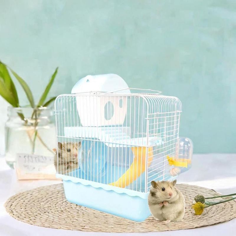 ZENITHMIND Cage Double Couche pour Hamsters et Petits Animaux