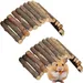 LovuPet 2 Pièces Pont D'éChelle De Hamster en Bois Jouet Hamster-20X10cm