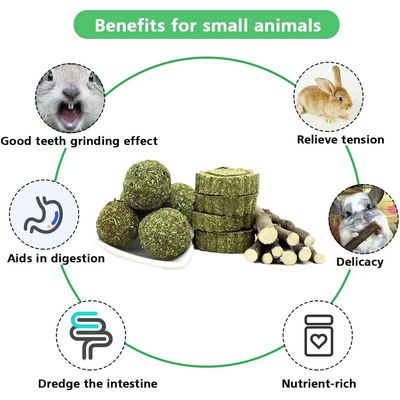 LovuPet Barley Jouets à mâcher naturels en Forme de Boules et de bâtons
