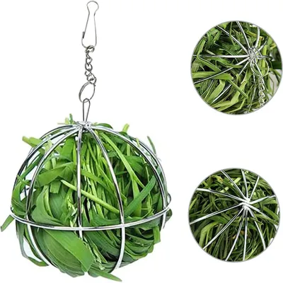 LovuPet 2 Pièces Boule de Foin Animaux, Lapin Alimentation Boule