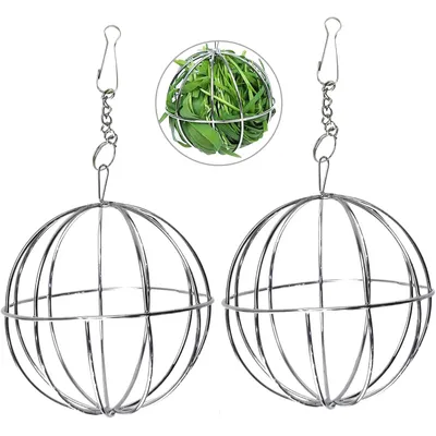 LovuPet 2 Pièces Boule de Foin Animaux, Lapin Alimentation Boule