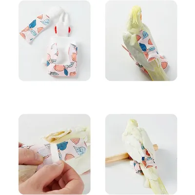 ZENITHMIND Couche imperméable pour perroquet,S,6*12CM