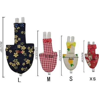 ZENITHMIND Couches pour oiseaux à motif quadrillé rouge,xs,5*9CM