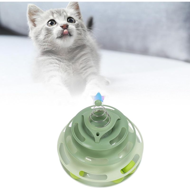 Qinhul Tour à balles pour chat