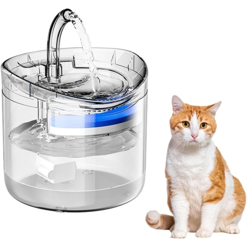 Qinhul Fontaine à eau automatique pour chat