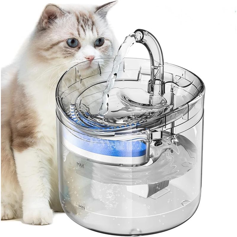 Qinhul Fontaine à eau automatique pour chat