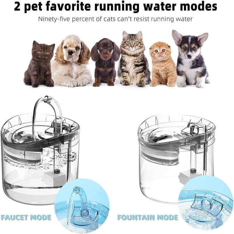 Qinhul Fontaine à eau automatique pour chat