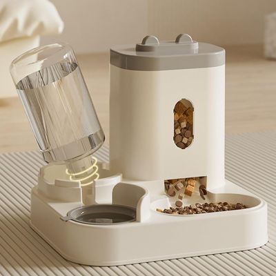 Qinhul Mangeoire pour chat 2 en 1