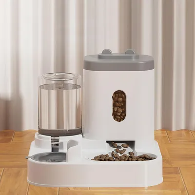 Qinhul Mangeoire pour chat 2 en 1