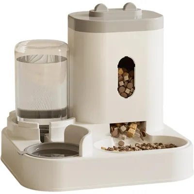 Qinhul Mangeoire pour chat 2 en 1