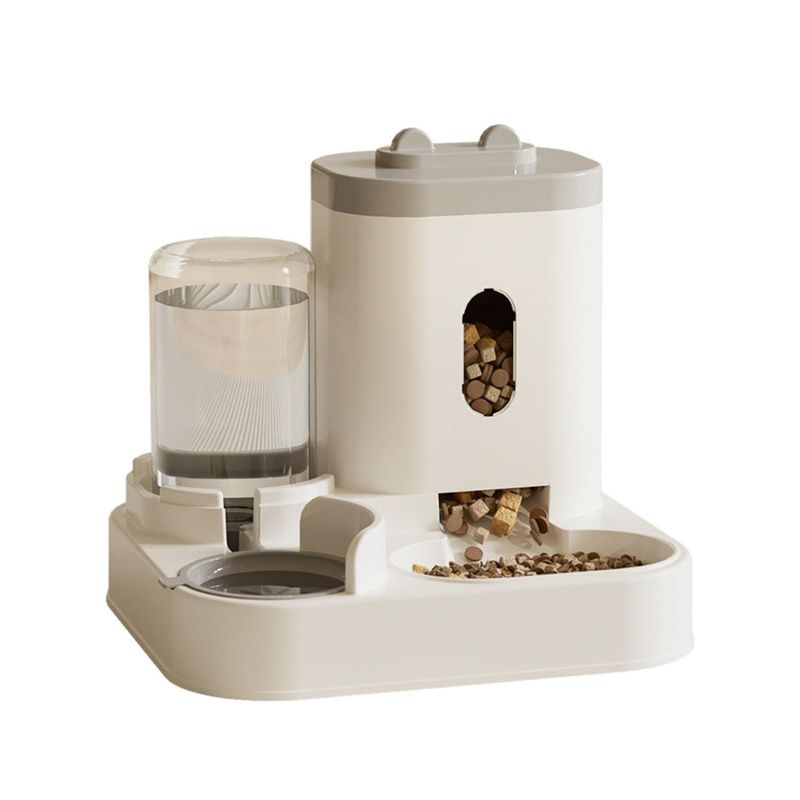 Qinhul Mangeoire pour chat 2 en 1