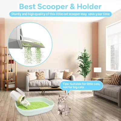 Qinhul Pelle à litière portable pour chat