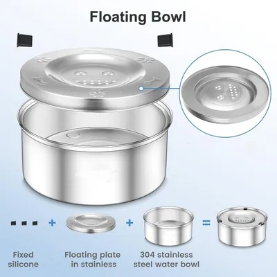 Qinhul Gamelle anti-éclaboussures pour chien