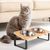 Qinhul Gamelle surélevée en acier inoxydable pour chat