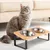 Qinhul Gamelle surélevée en acier inoxydable pour chat
