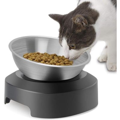 Qinhul Gamelle surélevée pour chat