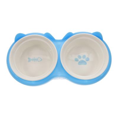 Qinhul Gamelle double surélevée pour chat