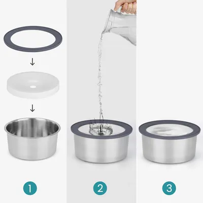 Qinhul Gamelle d'eau anti-déversement pour chien