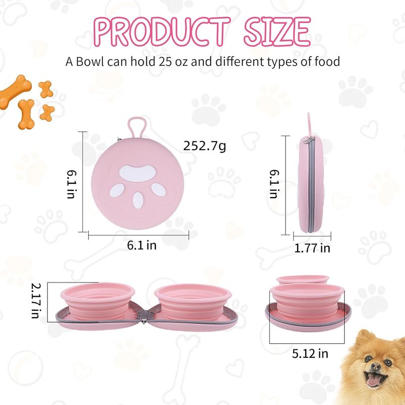 Qinhul Gamelle pliable pour chien