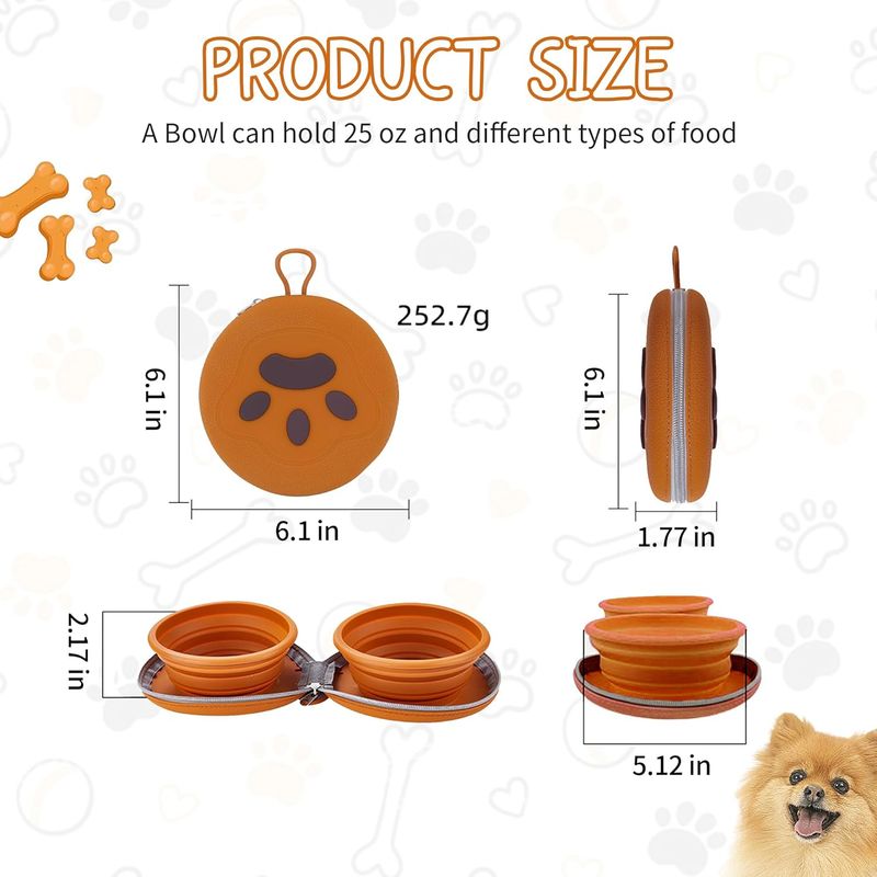Qinhul Gamelle pliable pour chien