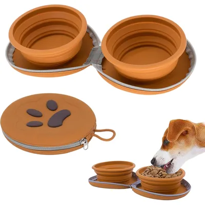 Qinhul Gamelle pliable pour chien Qinhul Gamelle pliable pour chien