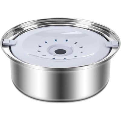 Qinhul Gamelle en acier inoxydable pour chat et chien