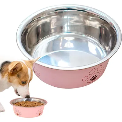 Qinhul Gamelle pour chien en acier inoxydable Qinhul Gamelle pour chien en acier inoxydable