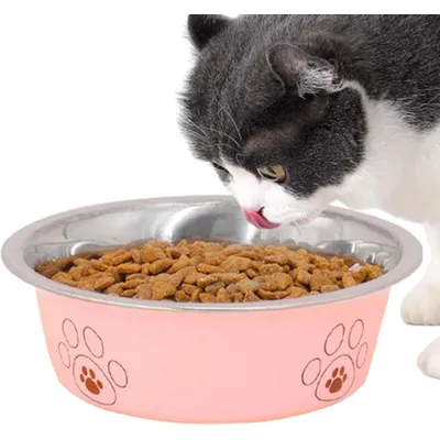 Qinhul cuenco para perros de acero inoxidable