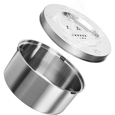 Qinhul Fontaine à eau pour chien en acier inoxydable