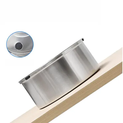 Qinhul Fuente de agua para perros de acero inoxidable