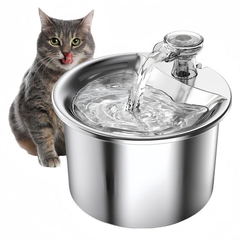 FurryFusion Dispenseur d'eau circulant pour chats et chiens