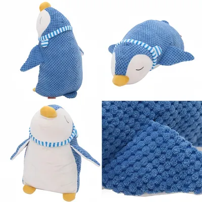 FurryFusion Jouet en peluche pour chien en forme de pingouin