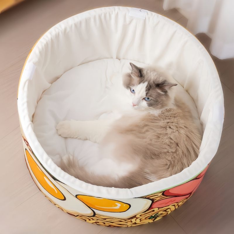 FurryFusion Lit pour chat aux nouilles instantanées