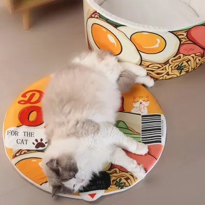 FurryFusion Lit pour chat aux nouilles instantanées