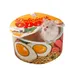 FurryFusion Katzenbett in Form einer Instant-Nudelpackung