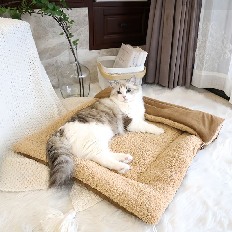 FurryFusion Tapis pour animaux chaud en hiver