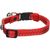Flamingo - Collier Jaggo Rouge avec bande "my home" pour chat
