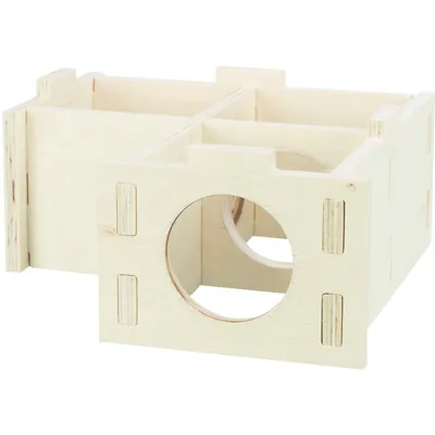 Maison pour Rongeurs à 3 Chambres Bois /30 x 12 x 30 cm