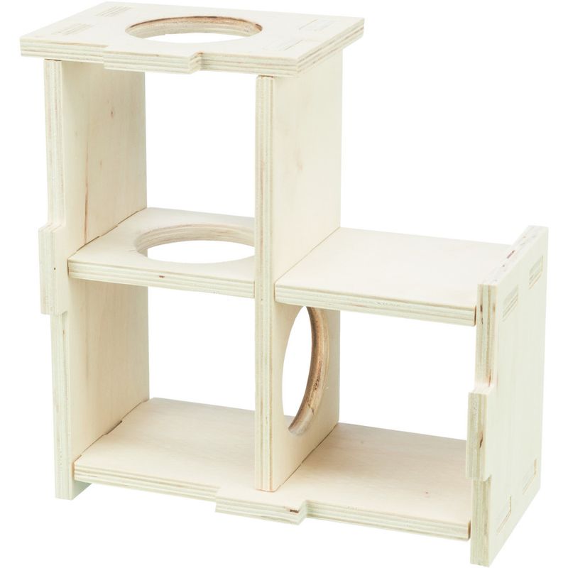Maison pour Rongeurs à 3 Chambres Bois /30 x 12 x 30 cm