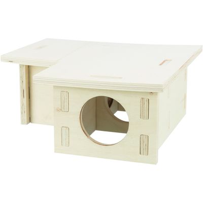 Maison pour Rongeurs à 3 Chambres Bois /30 x 12 x 30 cm