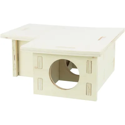 Maison pour Rongeurs à 3 Chambres Bois /30 x 12 x 30 cm