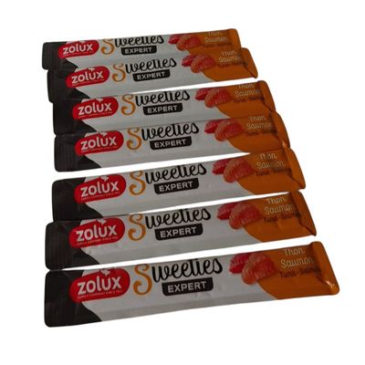 zolux - Sticks crème de thon et saumon 7 x 14 g pour chat