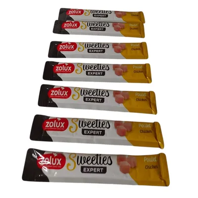 zolux - Sticks crème de poulet 7 x 14 g pour chat