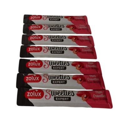 zolux - Sticks crème de thon et crevette 7 x 14 g pour chat
