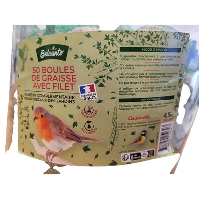 Boules de graisse avec filet (x50)