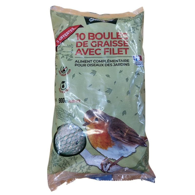Coustenoble - Boules de graisse 10 x 90grammes avec filet