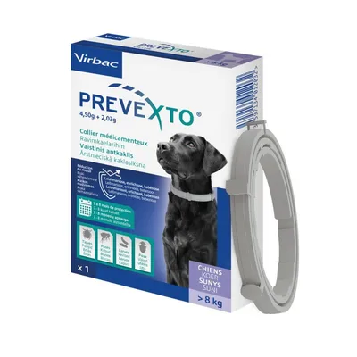 VIRBAC - Prevexto - Collier antiparasitaire Chien + 8kg