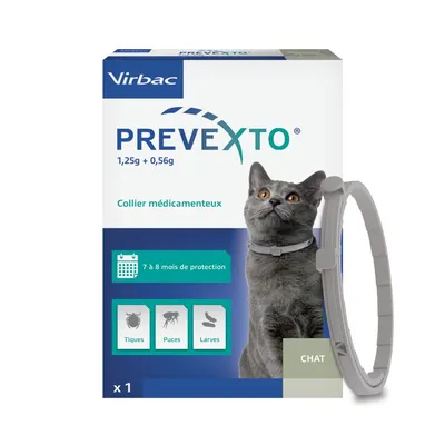 VIRBAC - Prevexto  - Collier antiparasitaire Chat